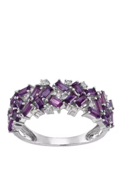 Best reviews of ⭐ 1/10 ct. t.w. Diamond Amethyst Ring in Sterling Silver by Belk & Co. 😉