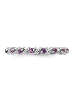 Wholesale ✨ 1/3 ct. t.w. Amethyst Stackable Expressions Ring in Sterling Silver by Belk & Co. ✔️ -DealsBelk & Co. Store Belk 20220