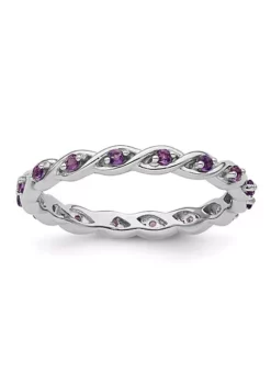 Wholesale ✨ 1/3 ct. t.w. Amethyst Stackable Expressions Ring in Sterling Silver by Belk & Co. ✔️ -DealsBelk & Co. Store Belk 20222