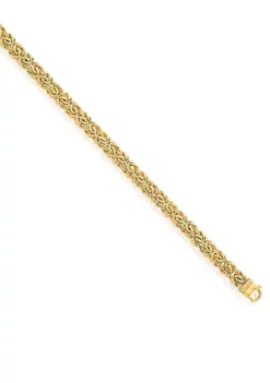 Best Sale โ 14k Yellow Gold Byzantine Bracelet by Belk & Co. โค๏ธ