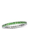 Best Pirce ❤️ 1.75 ct. t.w. Tsavorite Eternity Ring in 14k White Gold by Belk & Co. ✨