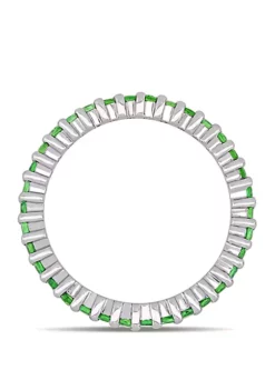 Best Pirce ❤️ 1.75 ct. t.w. Tsavorite Eternity Ring in 14k White Gold by Belk & Co. ✨ -DealsBelk & Co. Store Belk 20247