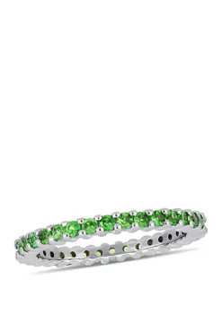 Best Pirce ❤️ 1.75 ct. t.w. Tsavorite Eternity Ring in 14k White Gold by Belk & Co. ✨ -DealsBelk & Co. Store Belk 20248