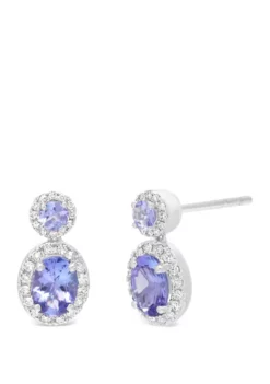 Cheapest 👍 1.1 ct. t.w. Tanzanite and 1/4 ct. t.w. Diamond Earrings by Belk & Co. 😀 -DealsBelk & Co. Store Belk 20250
