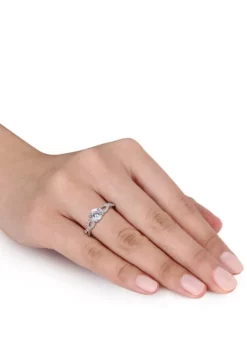 Hot Sale 😀 1.0 ct. t.w. Created White Sapphire and 1/10 ct. t.w. Diamond Infinity Ring in 10k White Gold by Belk & Co. 😍 6 Hot Sale 😀 1.0 ct. t.w. Created White Sapphire and 1/10 ct. t.w. Diamond Infinity Ring in 10k White Gold by Belk & Co. 😍 -DealsBelk & Co. Store Belk 2030