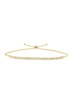 Top 10 🔔 1 ct. t.w. Diamond Bolo Bracelet in 10K Yellow Gold by Belk & Co. 😍