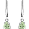 Best Pirce 👏 1.08 ct. t.w. Green Amethyst Lever Back Earrings in Sterling Silver by Belk & Co. 🌟