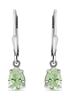 Best Pirce ๐ 1.08 ct. t.w. Green Amethyst Lever Back Earrings in Sterling Silver by Belk & Co. ๐