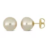Best deal 🤩 12-13mm Golden South Sea Cultured Freshwater Pearl Stud Earrings in 14k Yellow Gold by Belk & Co. ❤️
