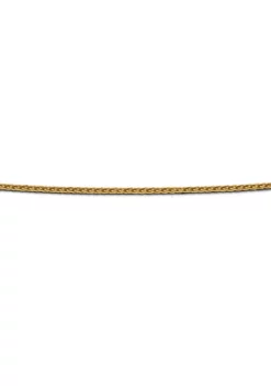 Best Sale ⭐ 14K Yellow Gold Adjustable 1 Millimeter Diamond Cut Wheat Chain by Belk & Co. ✨ -DealsBelk & Co. Store Belk 20328