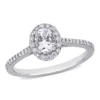 Deals 😀 3/4 ct. t.w. Diamond Oval Halo Engagement Ring in 14k White Gold by Belk & Co. 😀