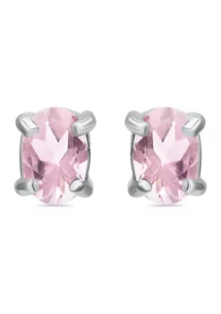Deals 🔥 3/4 ct. t.w. Pink Tourmaline Stud Earrings, Sterling Silver by Belk & Co. ✨ -DealsBelk & Co. Store Belk 2039