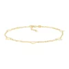 Best Pirce 🌟 Flat Open Heart Anklet in 10K Yellow Gold by Belk & Co. 🔔