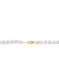Discount 🎉 Freshwater Baby Pearl Necklace in 14K Yellow Gold by Belk & Co. 😍 -DealsBelk & Co. Store Belk 2041