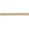 Discount ⭐ Mens 14K Yellow Gold 4.3 Millimeter Semi Solid Pavé Curb Chain Bracelet by Belk & Co. ⌛