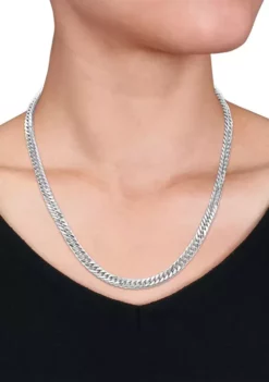 Deals 👍 Sterling Silver 5.5mm Fancy Curb Link Chain Necklace by Belk & Co. 🧨 -DealsBelk & Co. Store Belk 20522