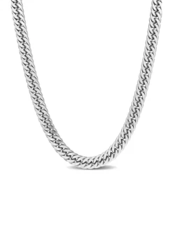 Deals 👍 Sterling Silver 5.5mm Fancy Curb Link Chain Necklace by Belk & Co. 🧨 -DealsBelk & Co. Store Belk 20524