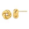 Best reviews of 😍 14K Yellow Gold Polished Love Knot Post Earrings by Belk & Co. 🎁