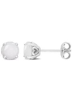 Deals 🎉 1.1 CT TGW Opal Post Earrings Silver by Belk & Co. 🛒 -DealsBelk & Co. Store Belk 20550