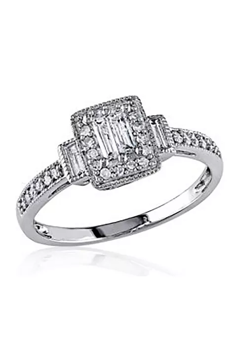 New ๐ 1/4 ct. t.w. Diamond and Pink Sapphire 3 Piece Infinity Ring Set in 14K Two Tone Gold by Belk & Co. ๐ 6 New ๐ 1/4 ct. t.w. Diamond and Pink Sapphire 3 Piece Infinity Ring Set in 14K Two Tone Gold by Belk & Co. ๐ - Image 6