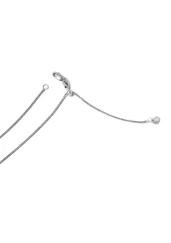 Wholesale ⌛ 14K White Gold Adjustable 1 Millimeter Diamond Cut Wheat Chain by Belk & Co. 👍 -DealsBelk & Co. Store Belk 20581