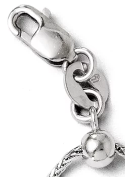 Wholesale ⌛ 14K White Gold Adjustable 1 Millimeter Diamond Cut Wheat Chain by Belk & Co. 👍 -DealsBelk & Co. Store Belk 20582