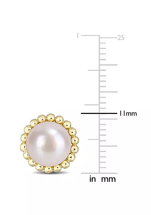 Best deal ๐ฅฐ 8-8.5MM Freshwater Cultured Pearl Stud Post Earrings in 10K Yellow Gold by Belk & Co. ๐ 3 Best deal ๐ฅฐ 8-8.5MM Freshwater Cultured Pearl Stud Post Earrings in 10K Yellow Gold by Belk & Co. ๐ - Image 3