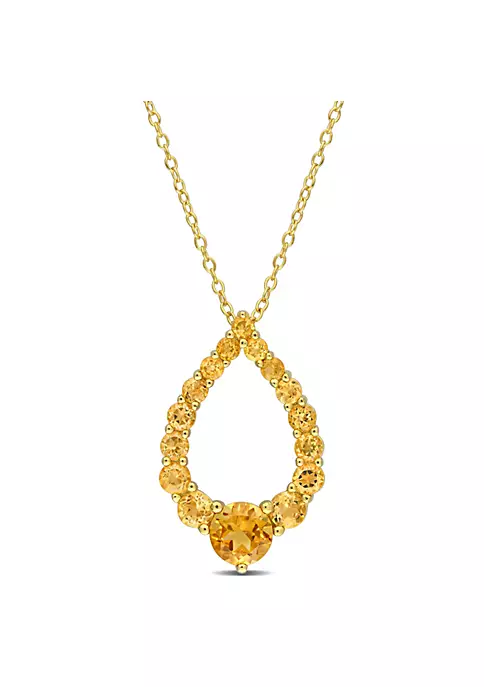 Best deal โญ 2 ct. t.g.w. Citrine, Madeira Citrine and Honey Citrine Graduated Open Teardrop Pendant with Chain in 18K Yellow Gold Plated Sterling Silver by Belk & Co. ๐ 1 Best deal โญ 2 ct. t.g.w. Citrine, Madeira Citrine and Honey Citrine Graduated Open Teardrop Pendant with Chain in 18K Yellow Gold Plated Sterling Silver by Belk & Co. ๐