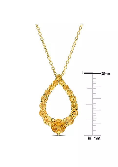 Best deal โญ 2 ct. t.g.w. Citrine, Madeira Citrine and Honey Citrine Graduated Open Teardrop Pendant with Chain in 18K Yellow Gold Plated Sterling Silver by Belk & Co. ๐ 3 Best deal โญ 2 ct. t.g.w. Citrine, Madeira Citrine and Honey Citrine Graduated Open Teardrop Pendant with Chain in 18K Yellow Gold Plated Sterling Silver by Belk & Co. ๐ - Image 3