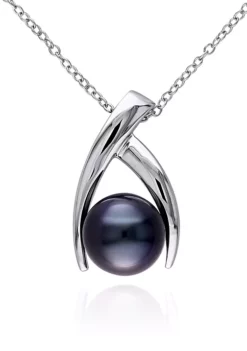 Outlet 🥰 Sterling Silver Black Tahitian Pearl Pendant by Belk & Co. 👍 -DealsBelk & Co. Store Belk 20610