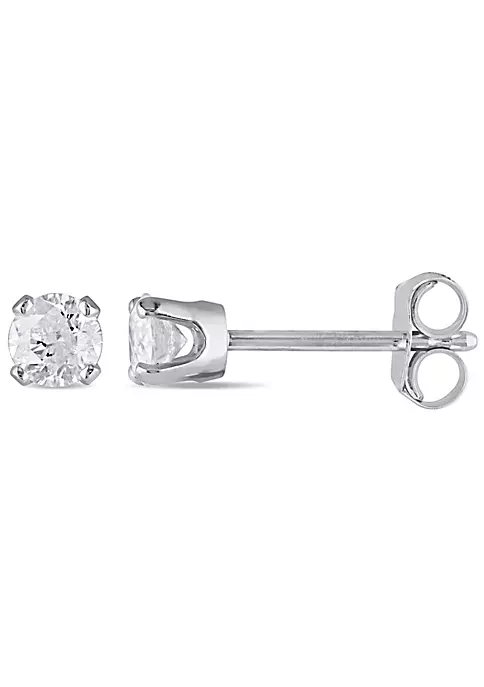Promo ๐ 1/3 ct. t.w. Diamond Stud Earrings in 14K White Gold by Belk & Co. ๐ 5 Promo ๐ 1/3 ct. t.w. Diamond Stud Earrings in 14K White Gold by Belk & Co. ๐ - Image 5