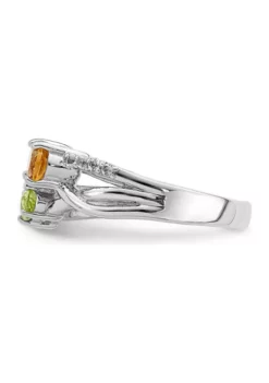 New 👍 7/8 ct. t.w. Citrine, Peridot, Light Swiss Blue Topaz and White Topaz Ring in Rhodium-Plated Sterling Silver by Belk & Co. 🤩 6 New 👍 7/8 ct. t.w. Citrine, Peridot, Light Swiss Blue Topaz and White Topaz Ring in Rhodium-Plated Sterling Silver by Belk & Co. 🤩 -DealsBelk & Co. Store Belk 20670