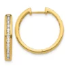 Top 10 😀 1 ct. t.w. Diamond Hinged Hoop Earrings in 14K Yellow Gold by Belk & Co. ⭐