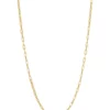 Best Pirce ✨ 2.2 Millimeter Hollow Flat Paperclip Chain Necklace in 10K Yellow Gold by Belk & Co. 💯