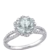Cheapest ⭐ 1.6 ct. t.w. Aquamarine and 1/3 ct. t.w. Diamond Ring by Belk & Co. 🛒