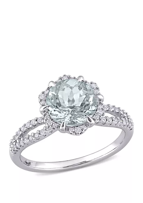 Cheapest โญ 1.6 ct. t.w. Aquamarine and 1/3 ct. t.w. Diamond Ring by Belk & Co. ๐ 1 Cheapest โญ 1.6 ct. t.w. Aquamarine and 1/3 ct. t.w. Diamond Ring by Belk & Co. ๐