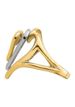 Best Pirce ✔️ 14K Two Tone Triple Stacked Heart Ring by Belk & Co. ⭐ -DealsBelk & Co. Store Belk 20696