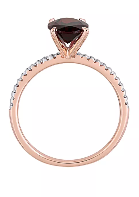 Budget โญ 2.1 ct. t.w. Garnet, 1/10 ct. t.w. Diamond Ring by Belk & Co. ๐ 3 Budget โญ 2.1 ct. t.w. Garnet, 1/10 ct. t.w. Diamond Ring by Belk & Co. ๐ - Image 3