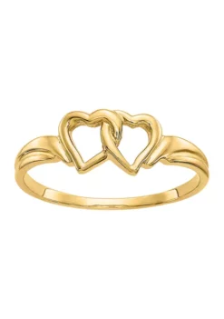Outlet 👍 14K Yellow Gold Heart Ring by Belk & Co. 🔔 -DealsBelk & Co. Store Belk 20714