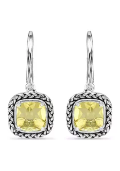 Outlet ๐ 3.2 ct. t.w. Citrine Drop Earrings, Sterling Silver by Belk & Co. ๐