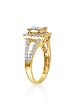 Coupon ❤️ Diamond Engagement Ring in 14k Yellow Gold by Belk & Co. ⭐ -DealsBelk & Co. Store Belk 20796