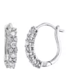 Cheap 🎉 1/2 ct. t.w. Diamond Hoop Earrings in 14K White Gold by Belk & Co. 💯