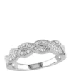 Promo 👍 Diamond Twist Ring in Sterling Silver by Belk & Co. 🎁