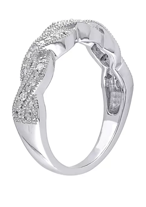 Promo ๐ Diamond Twist Ring in Sterling Silver by Belk & Co. ๐ 2 Promo ๐ Diamond Twist Ring in Sterling Silver by Belk & Co. ๐ - Image 2