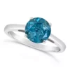 Wholesale 💯 Sterling Silver 8mm Round London Blue Topaz Solitaire Ring by Belk & Co. 🔔