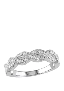 Promo ๐ Diamond Twist Ring in Sterling Silver by Belk & Co. ๐ 7 Promo ๐ Diamond Twist Ring in Sterling Silver by Belk & Co. ๐ -DealsBelk & Co. Store Belk 2083