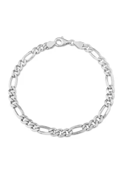 Best Pirce 🤩 Sterling Silver 5.5mm Figaro Chain Anklet, 9" by Belk & Co. 🎁