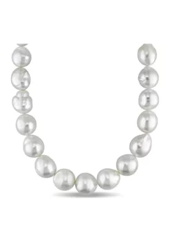 Promo ✨ 11-13MM South Sea Pearl 18" Strand Necklace with 14k Yellow Gold Clasp by Belk & Co. 🎁 -DealsBelk & Co. Store Belk 20868