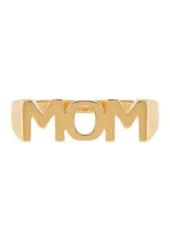 Budget 💯 Bold Mom Band Ring in 14K Yellow Gold by Belk & Co. 👍