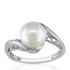 Best deal 🛒 8-8.5 Millimeter Cultured Freshwater Pearl Solitaire Ring in 10k White Gold by Belk & Co. 🤩